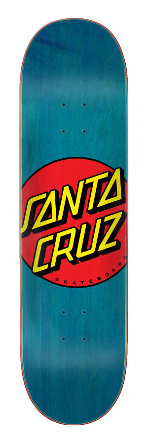 8.25 inch Skateboard Deck Santa Cruz Green Hando Taper Tip