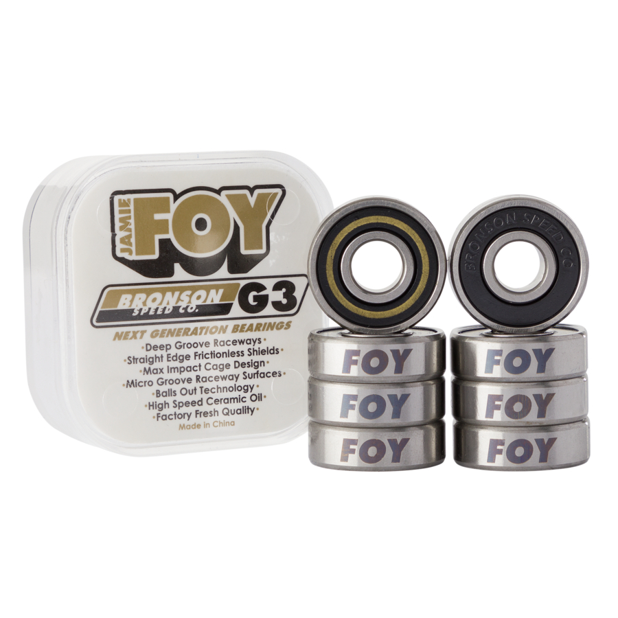 Roulements De Skateboard Bronson Speed Co Pro G3 Pedro Delfino - Graphisme Feu, Référence 33531332