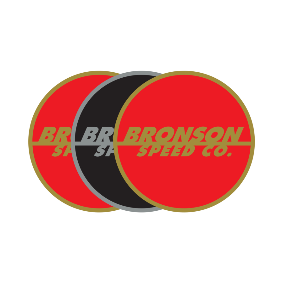 Bronson Spot Logo Flash Sticker 3 in x 3 in PK/25