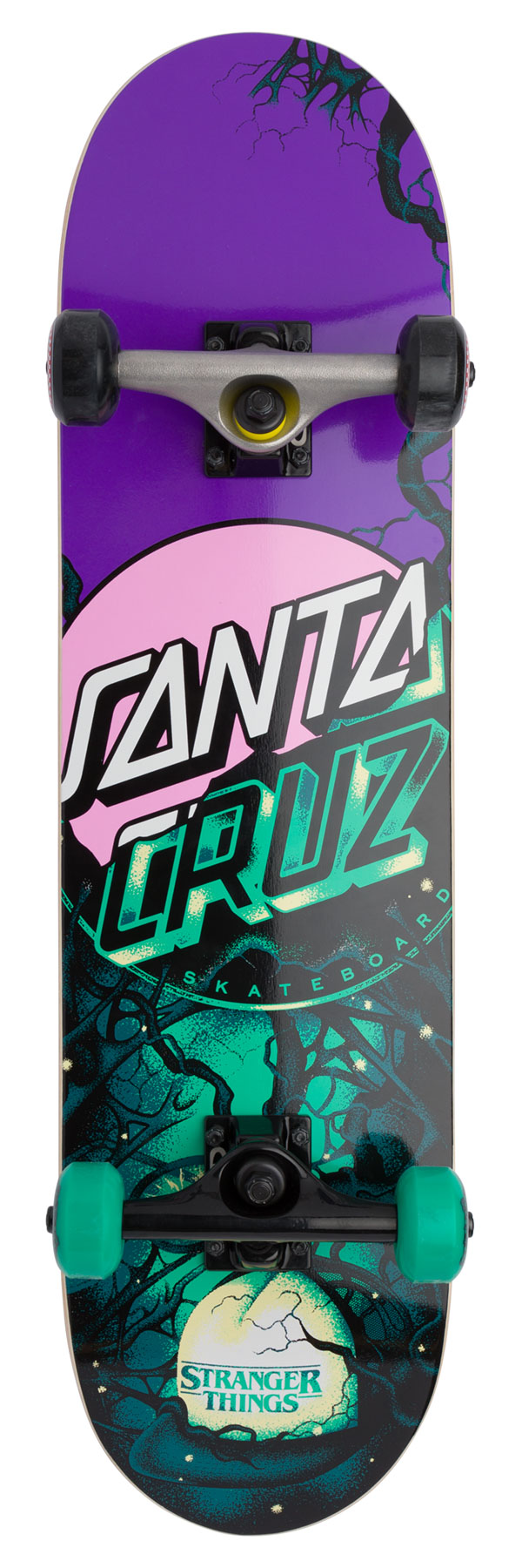 Santa Cruz Skateboard Complete Mandala Hand Yellow/Blue/Red 8.25" x 31.5" 