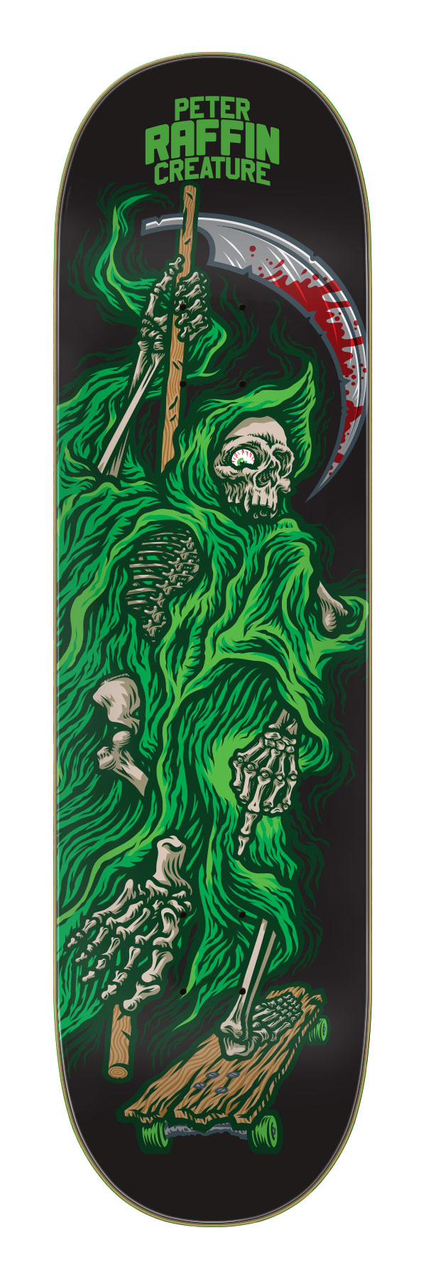 Raffin Reaper Pro Skateboard Deck 8.6in x 32.11in Creature