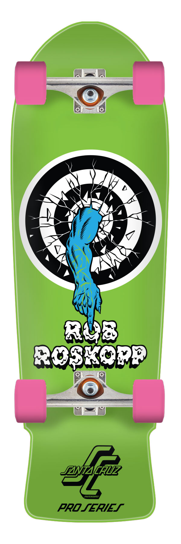Santa Cruz 10in Roskopp One Reissue Premium Skate Cruiser